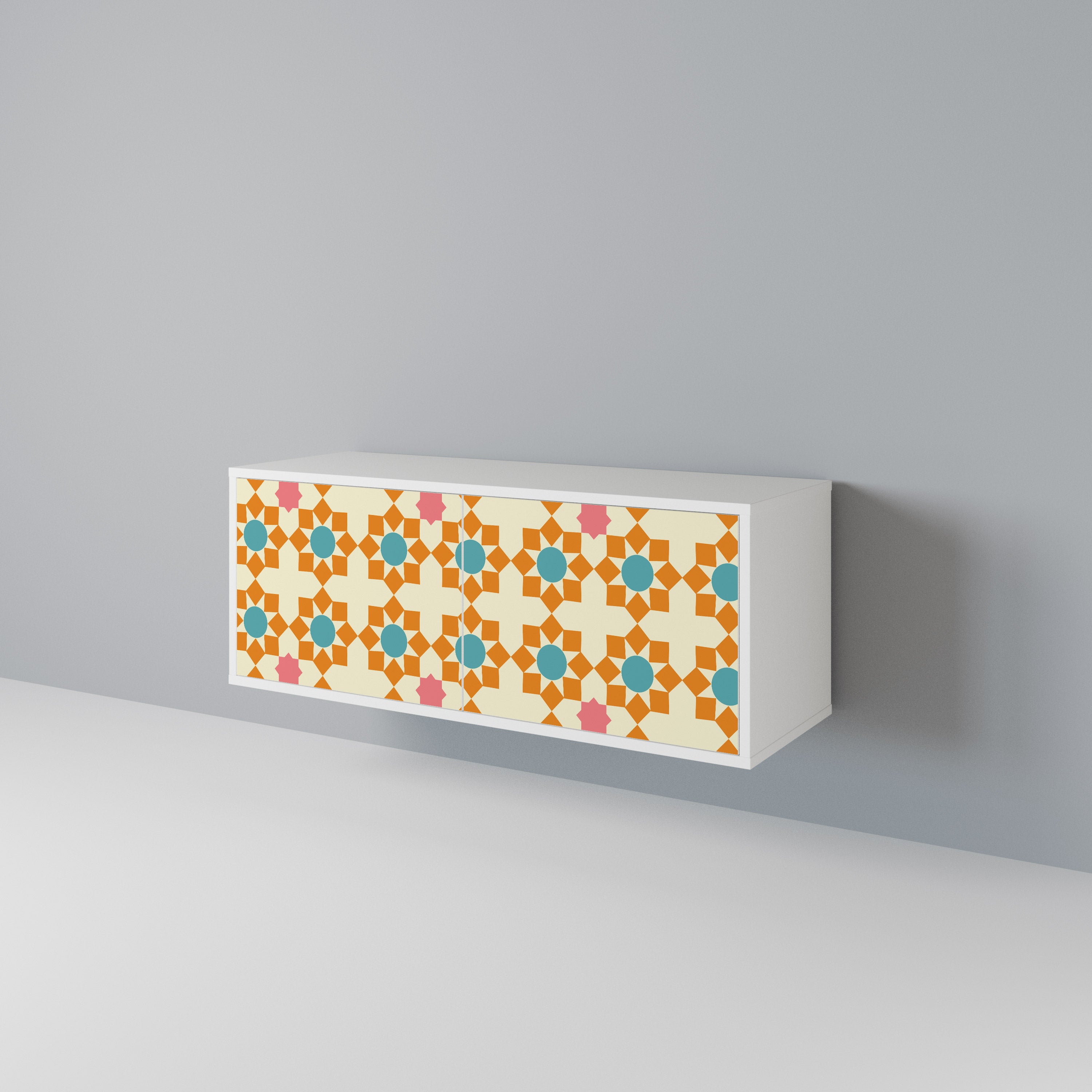 FLORAL DECOR Kompaktes 2-türiges TV-Lowboard