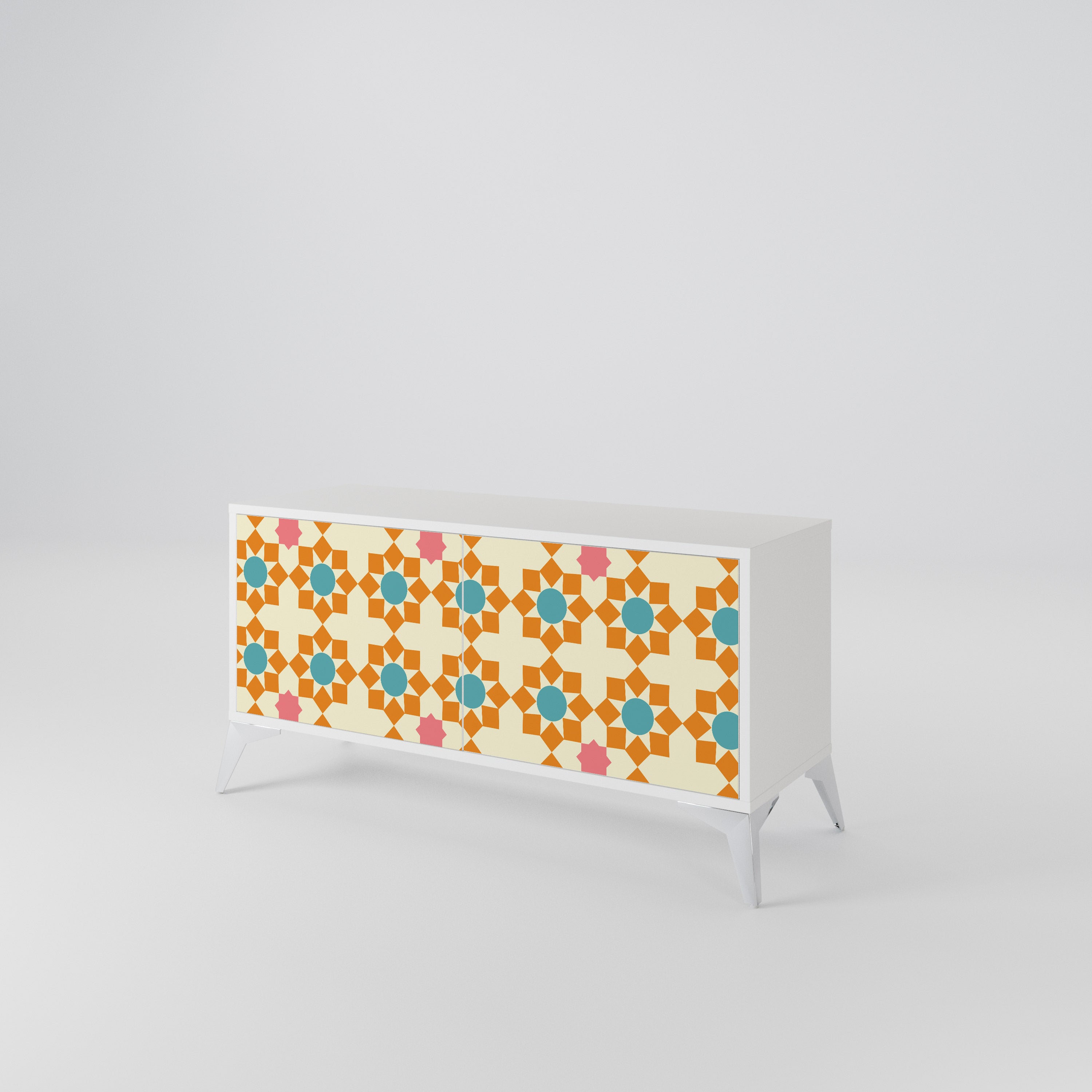 FLORAL DECOR Kompaktes 2-türiges TV-Lowboard
