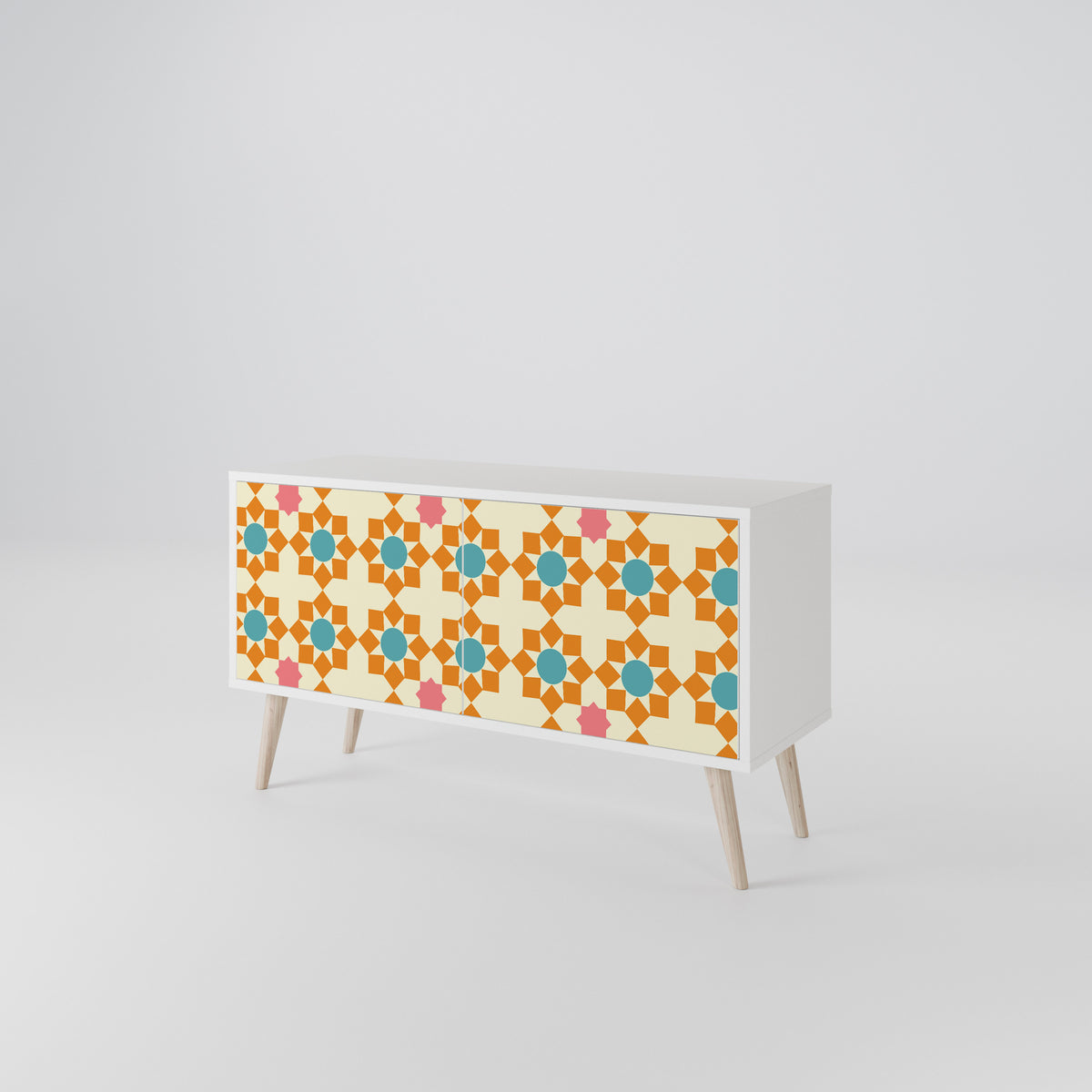 FLORAL DECOR Kompaktes 2-türiges TV-Lowboard