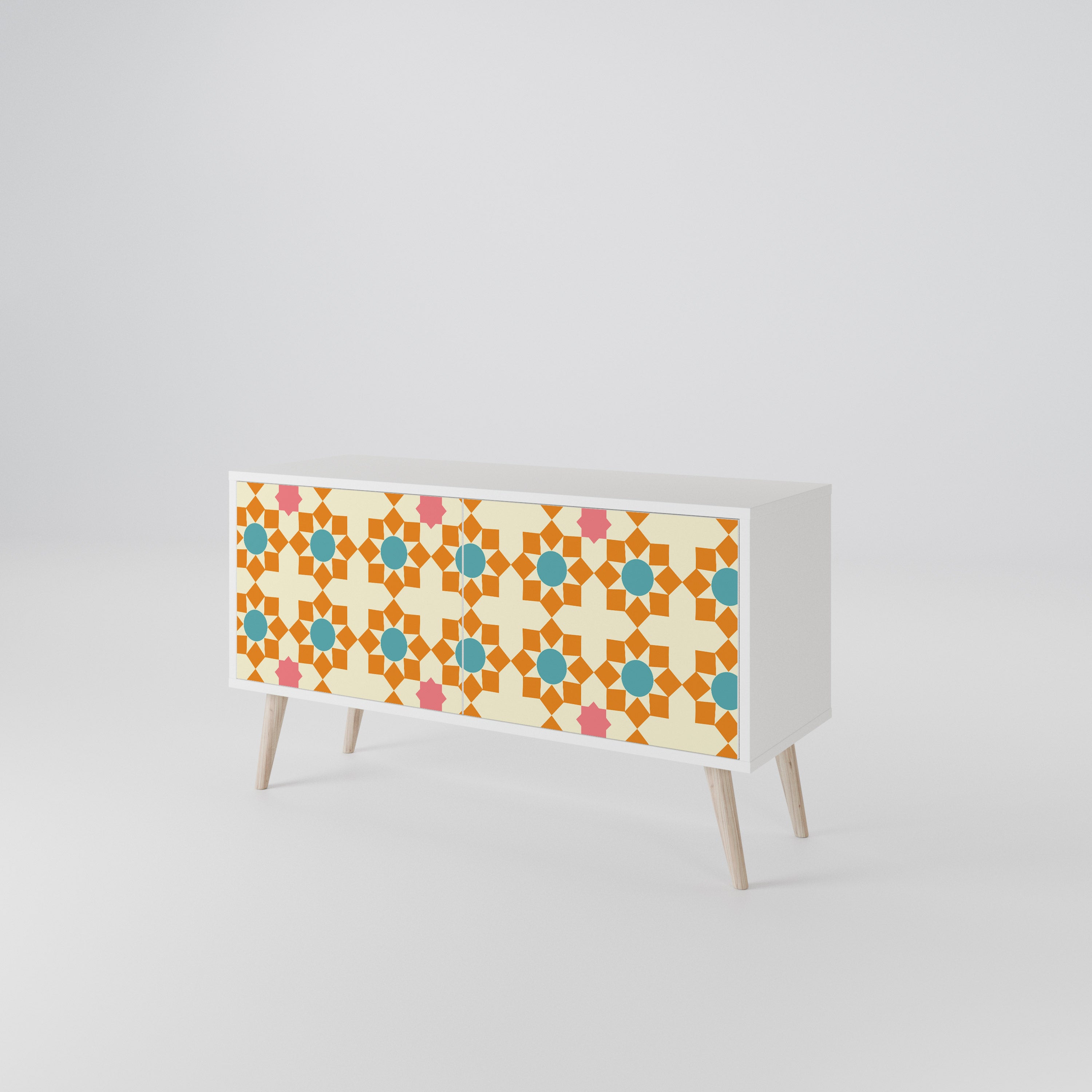 FLORAL DECOR Kompaktes 2-türiges TV-Lowboard