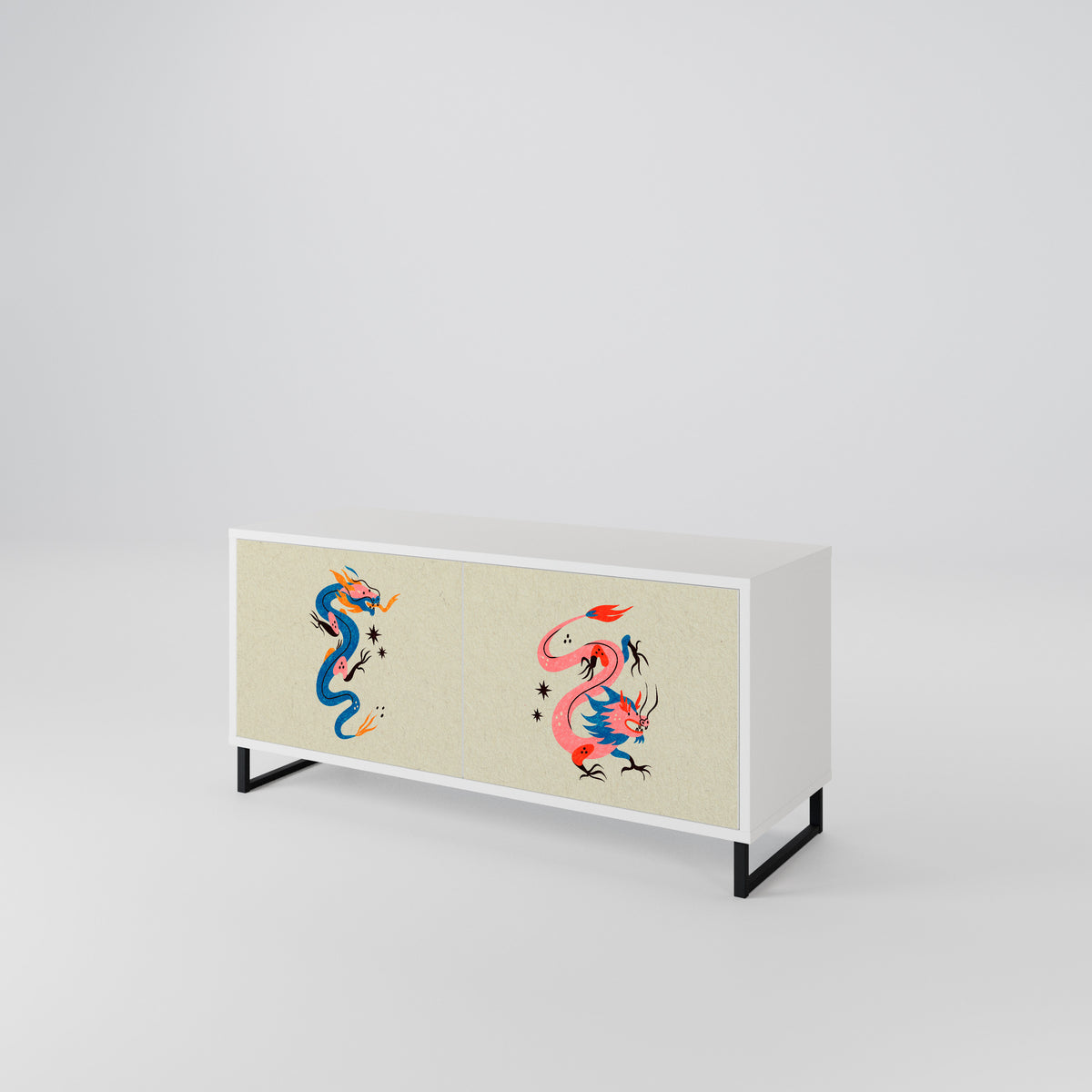 MYTHOLOGICAL CREATURES Kompaktes 2-türiges TV-Lowboard