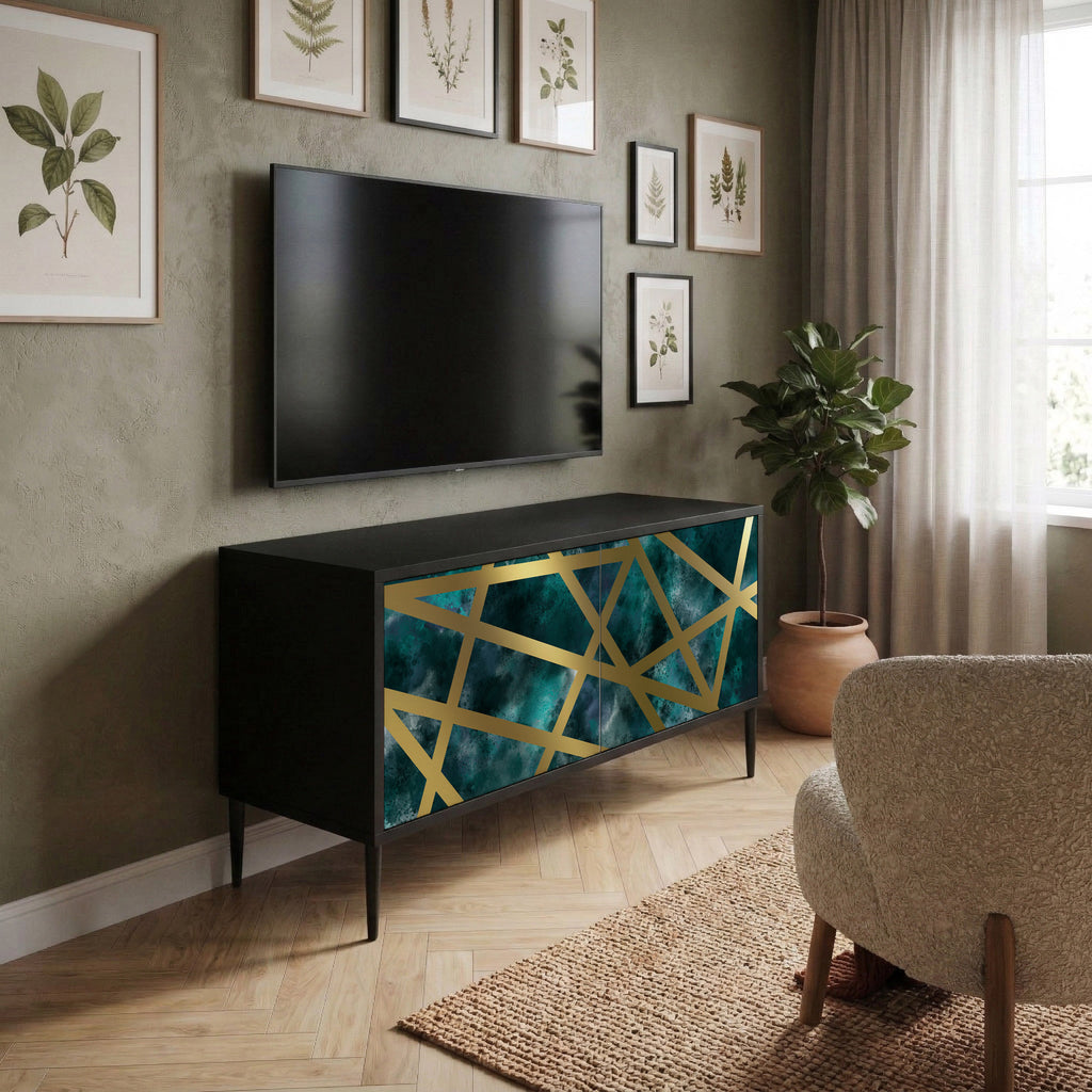 THE LABYRINTH OF GOLD Compact 2-Door TV Cabinet