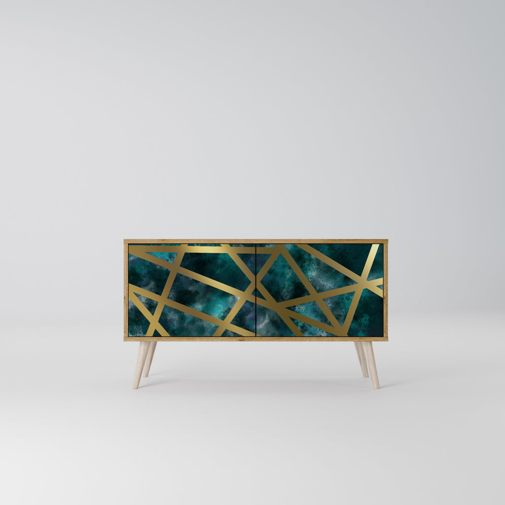 THE LABYRINTH OF GOLD Compact 2-Door TV Cabinet