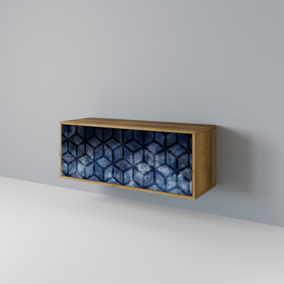 CUBIC MIST Kompaktes 2-türiges TV-Lowboard