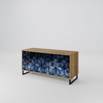 CUBIC MIST Kompaktes 2-türiges TV-Lowboard