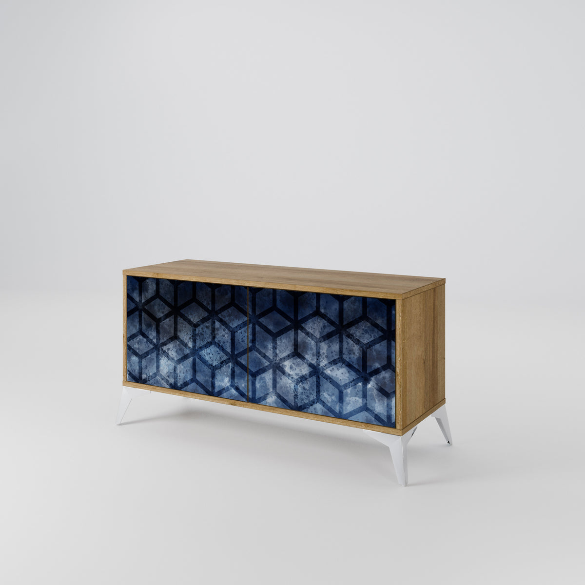 CUBIC MIST Kompaktes 2-türiges TV-Lowboard