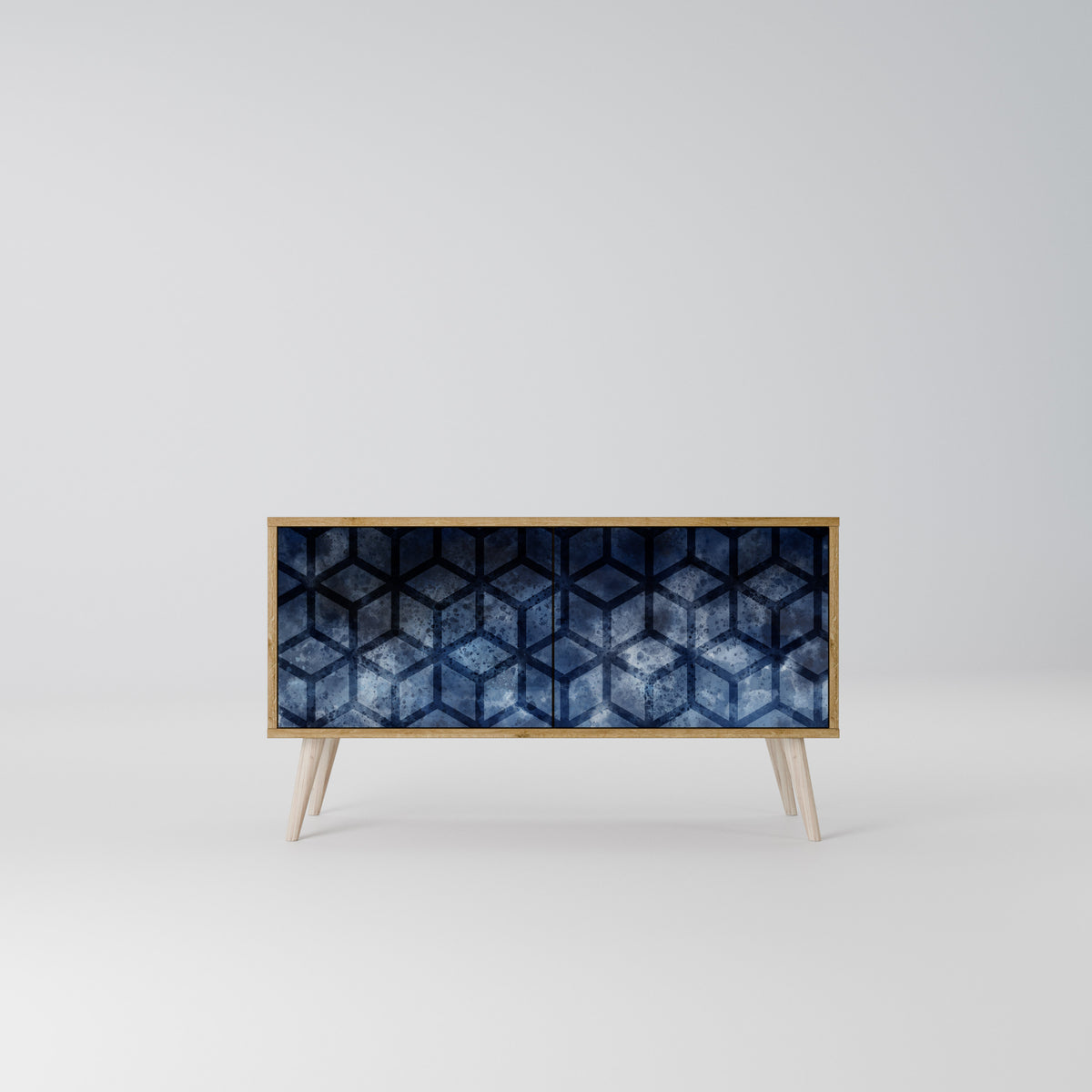 CUBIC MIST Kompaktes 2-türiges TV-Lowboard