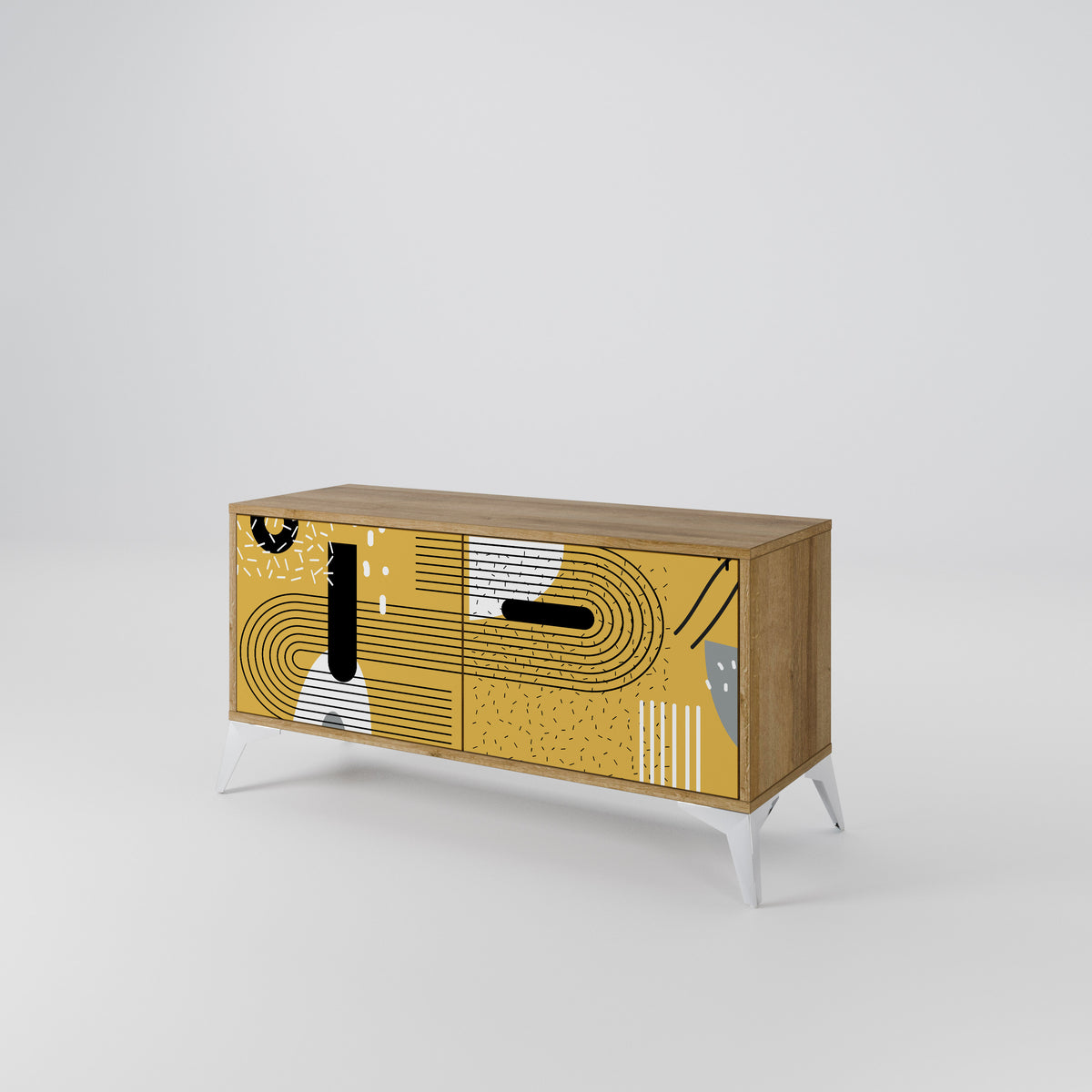SHAPESHIFT SYMPHONY Kompaktes 2-türiges TV-Lowboard