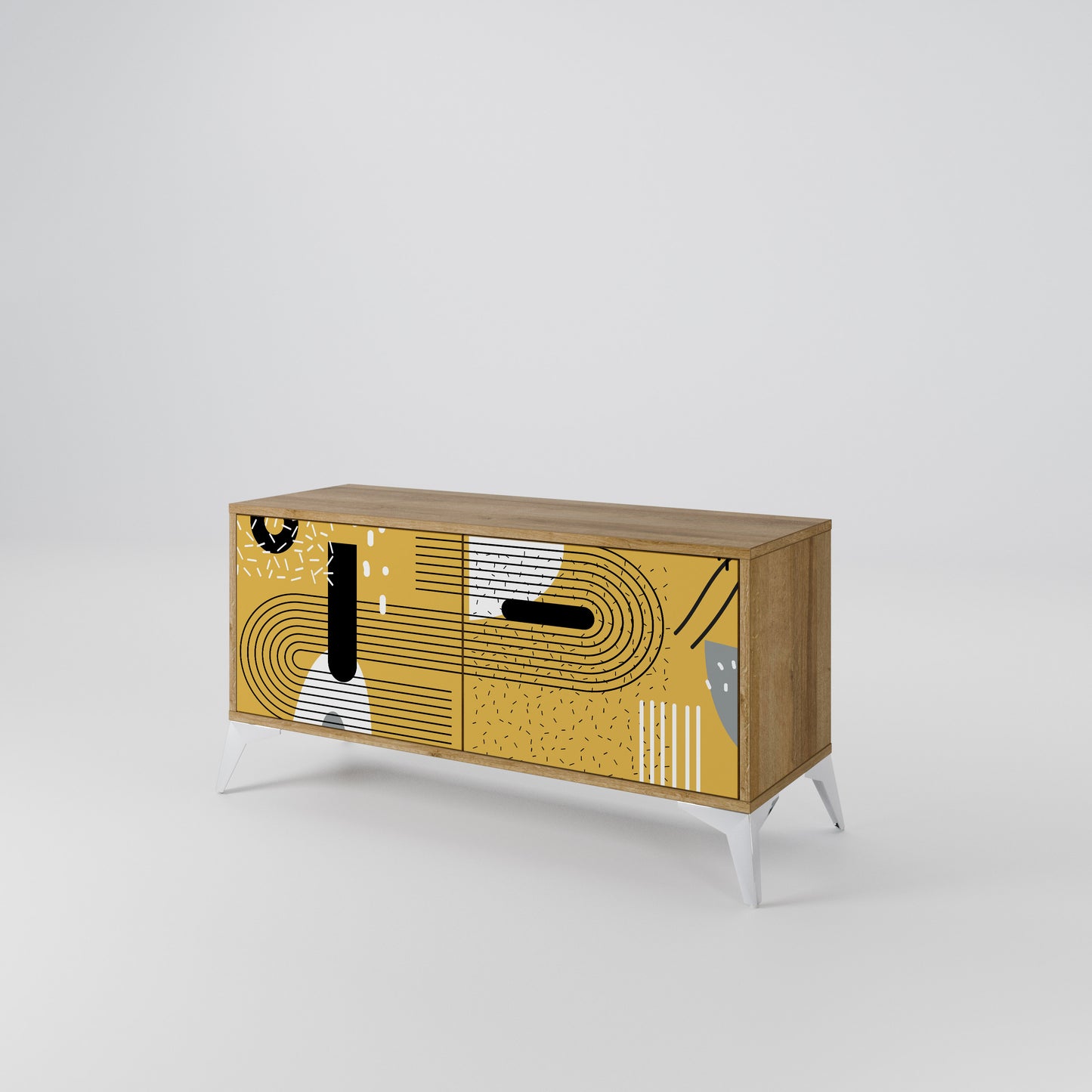 SHAPESHIFT SYMPHONY Kompaktes 2-türiges TV-Lowboard