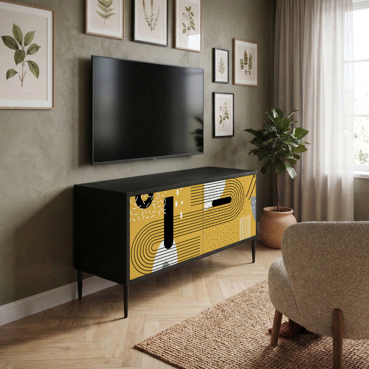 SHAPESHIFT SYMPHONY Kompaktes 2-türiges TV-Lowboard