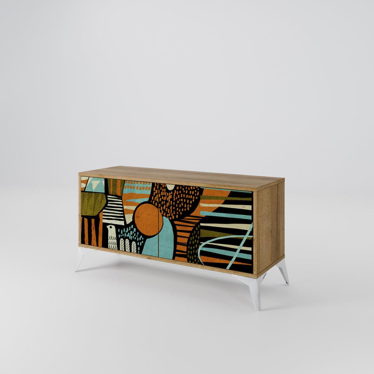 GEODE GLIMMER Kompaktes 2-türiges TV-Lowboard