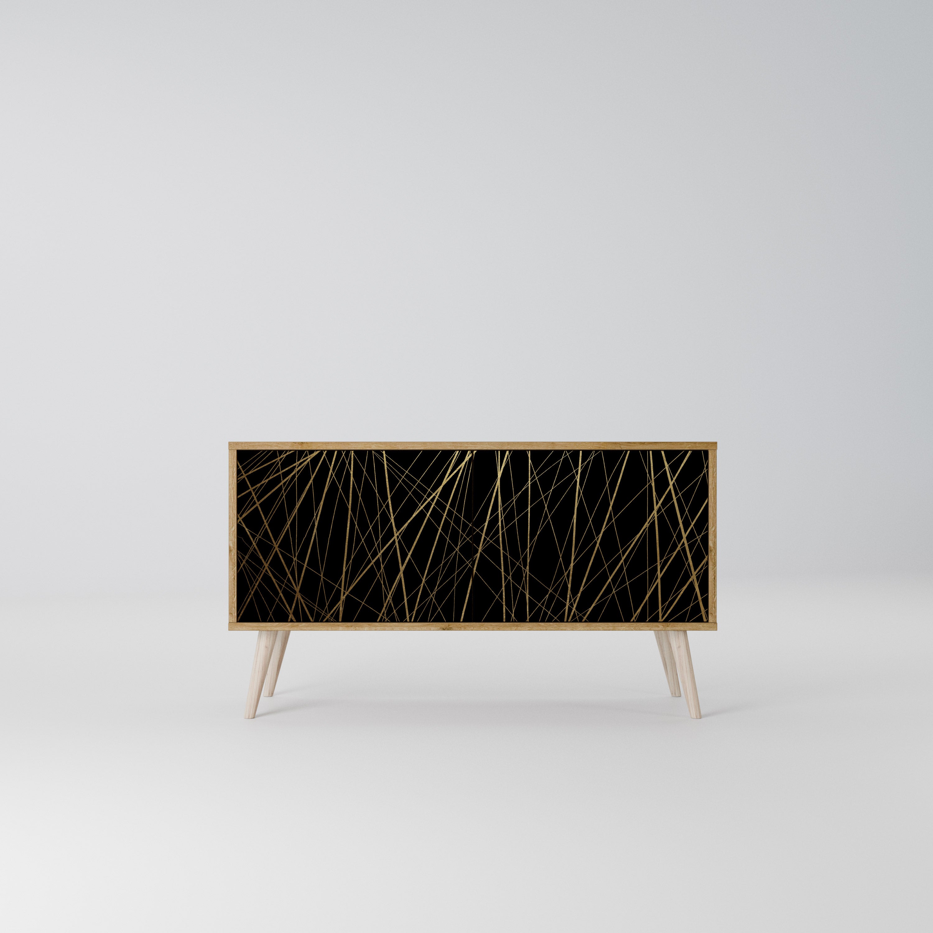 BRIGHT MESH Compact 2-Door TV Cabinet