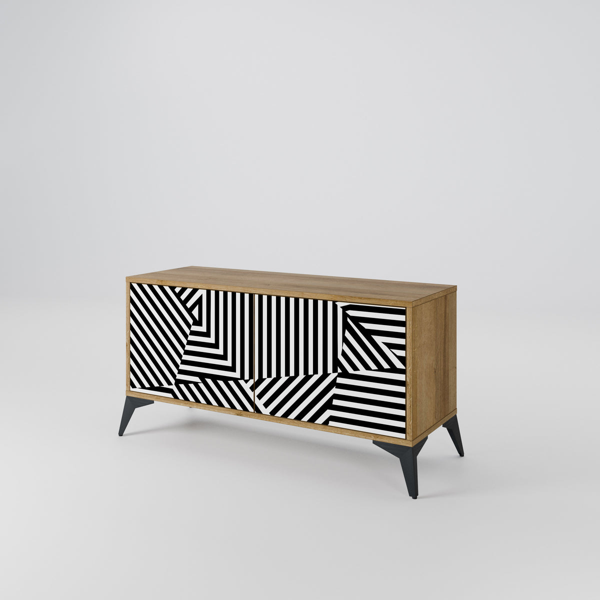 ILLUSIONARY LATTICE Kompaktes 2-türiges TV-Lowboard