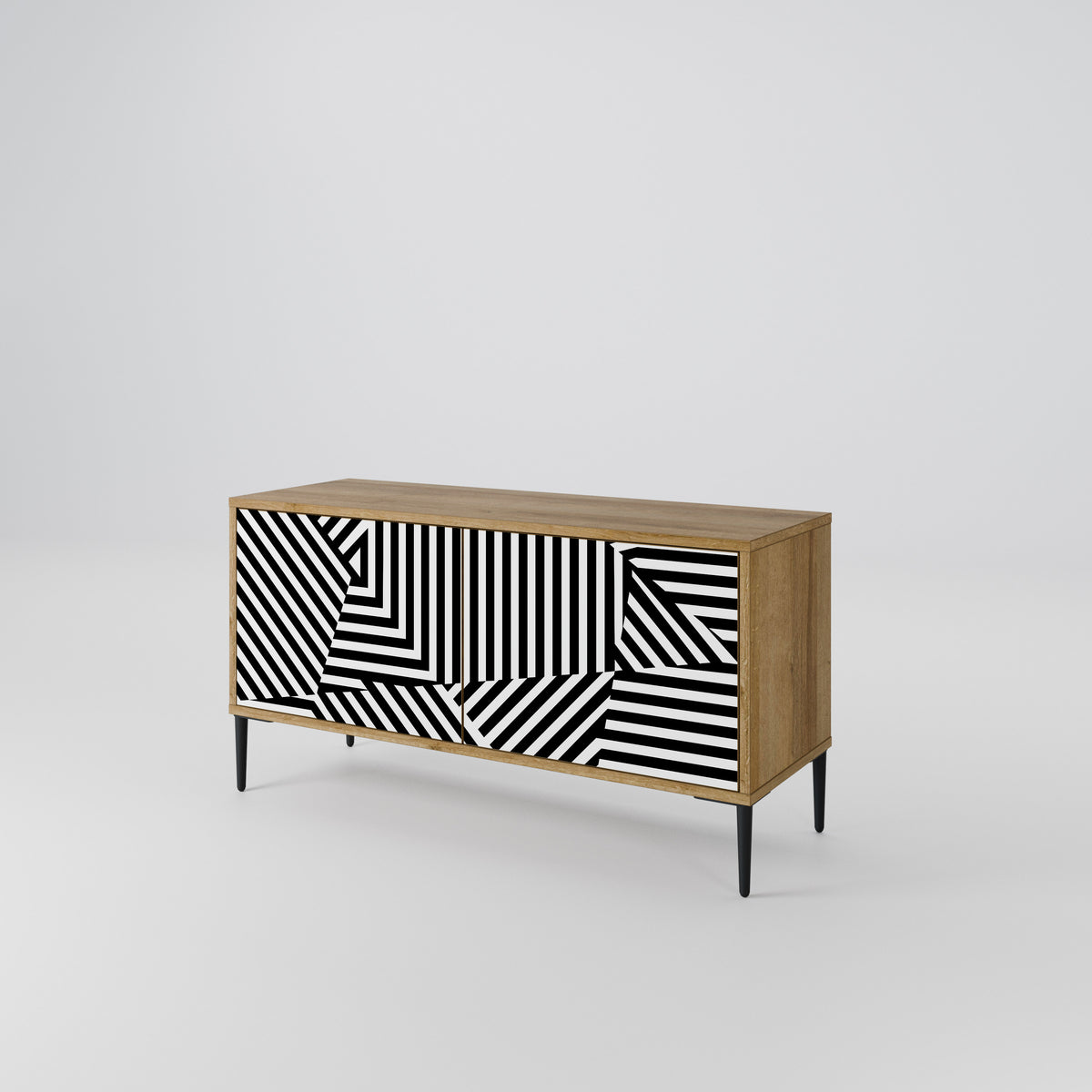 ILLUSIONARY LATTICE Kompaktes 2-türiges TV-Lowboard