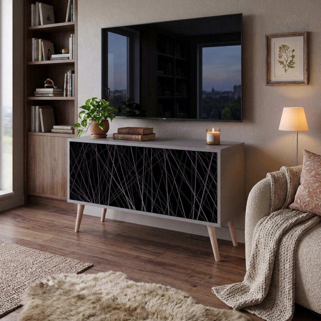 SHIMMER SPIDERGRAM Kompaktes 2-türiges TV-Lowboard