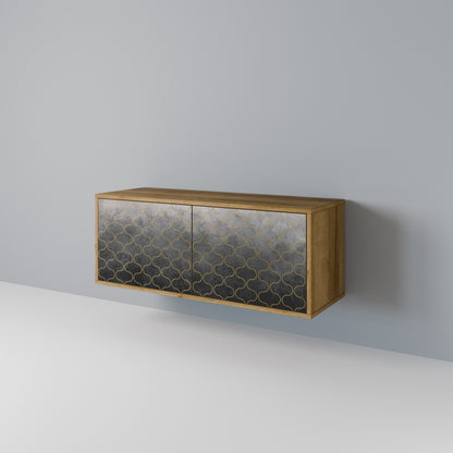 TESSELATED GRAYISH Kompaktes 2-türiges TV-Lowboard