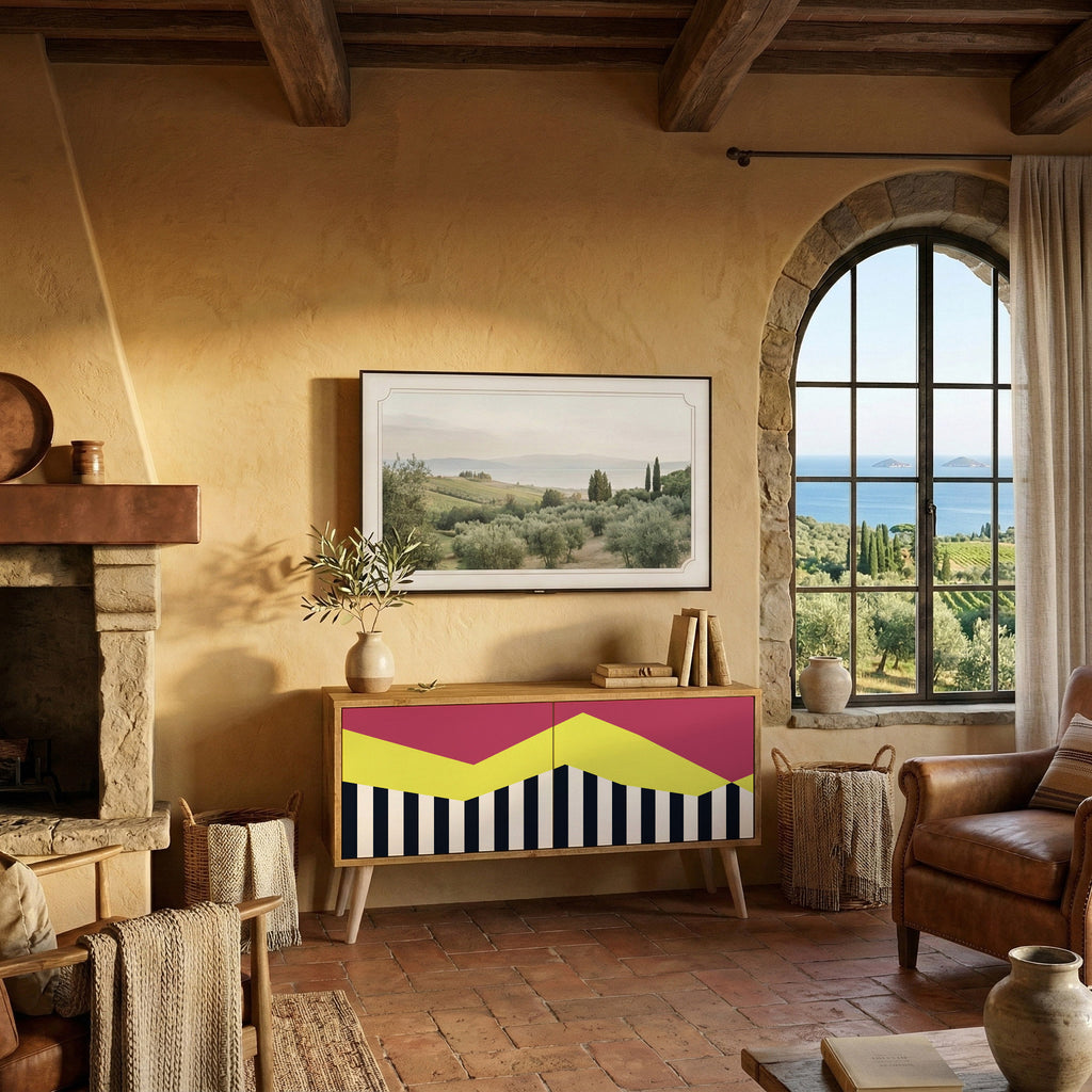 PIANO FANTASY Kompaktes 2-türiges TV-Lowboard