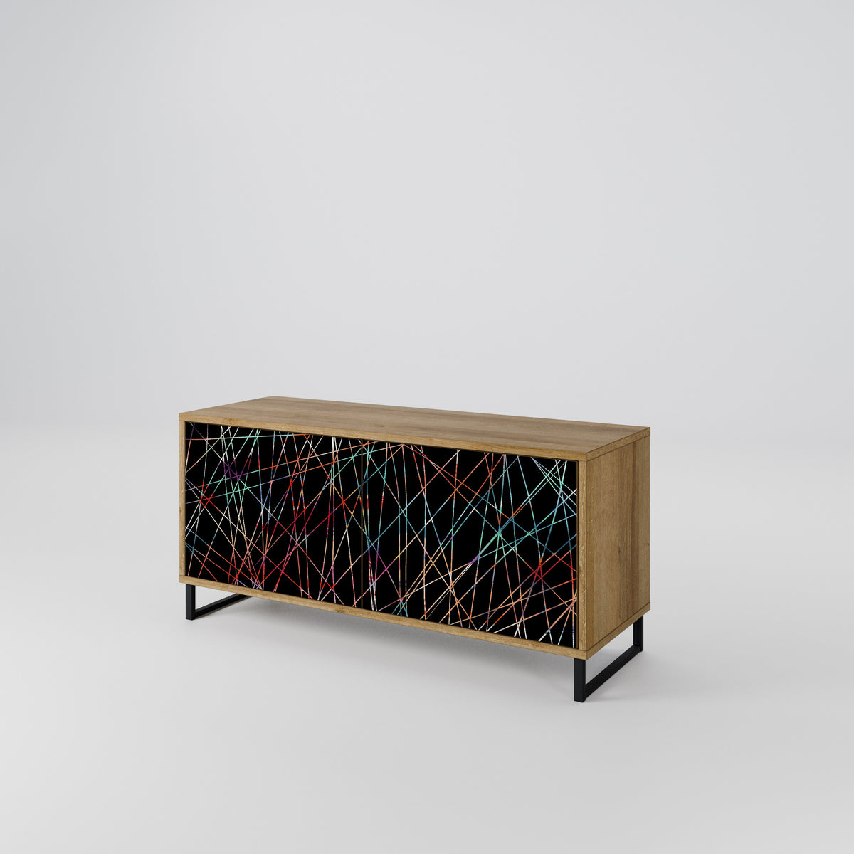 LUMINOUS SNARE Kompaktes 2-türiges TV-Lowboard