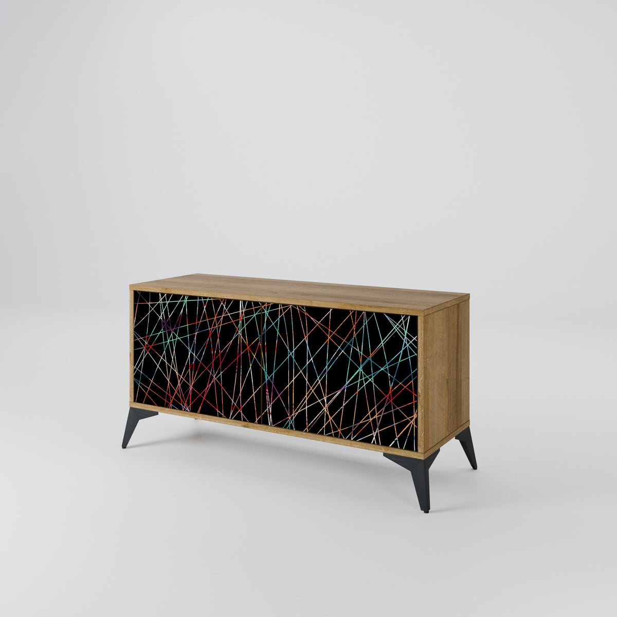LUMINOUS SNARE Kompaktes 2-türiges TV-Lowboard