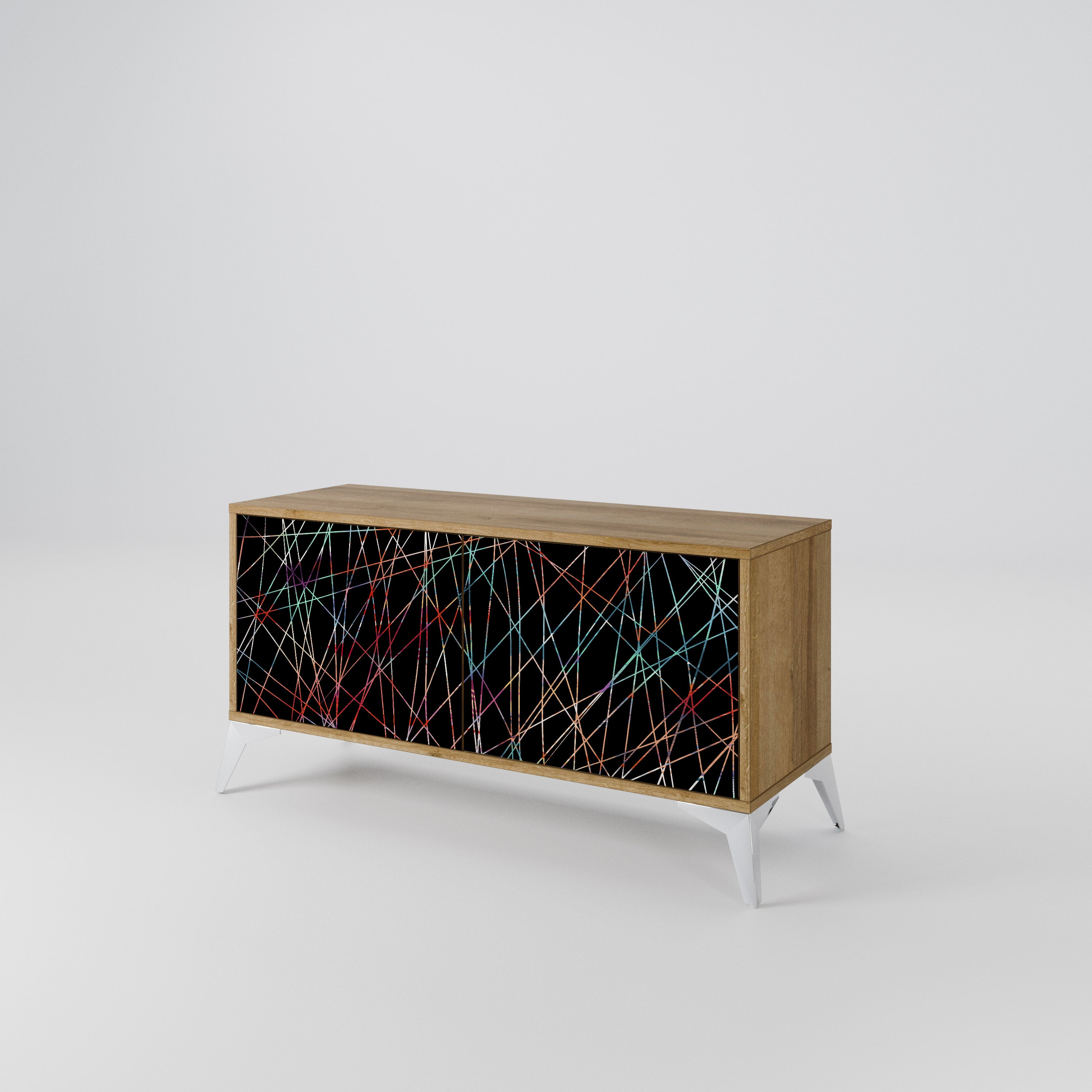 LUMINOUS SNARE Compact 2-Door TV Cabinet