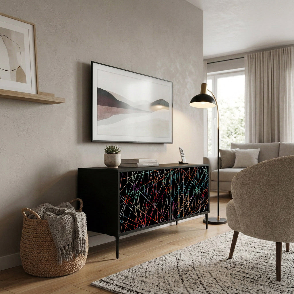 LUMINOUS SNARE Kompaktes 2-türiges TV-Lowboard