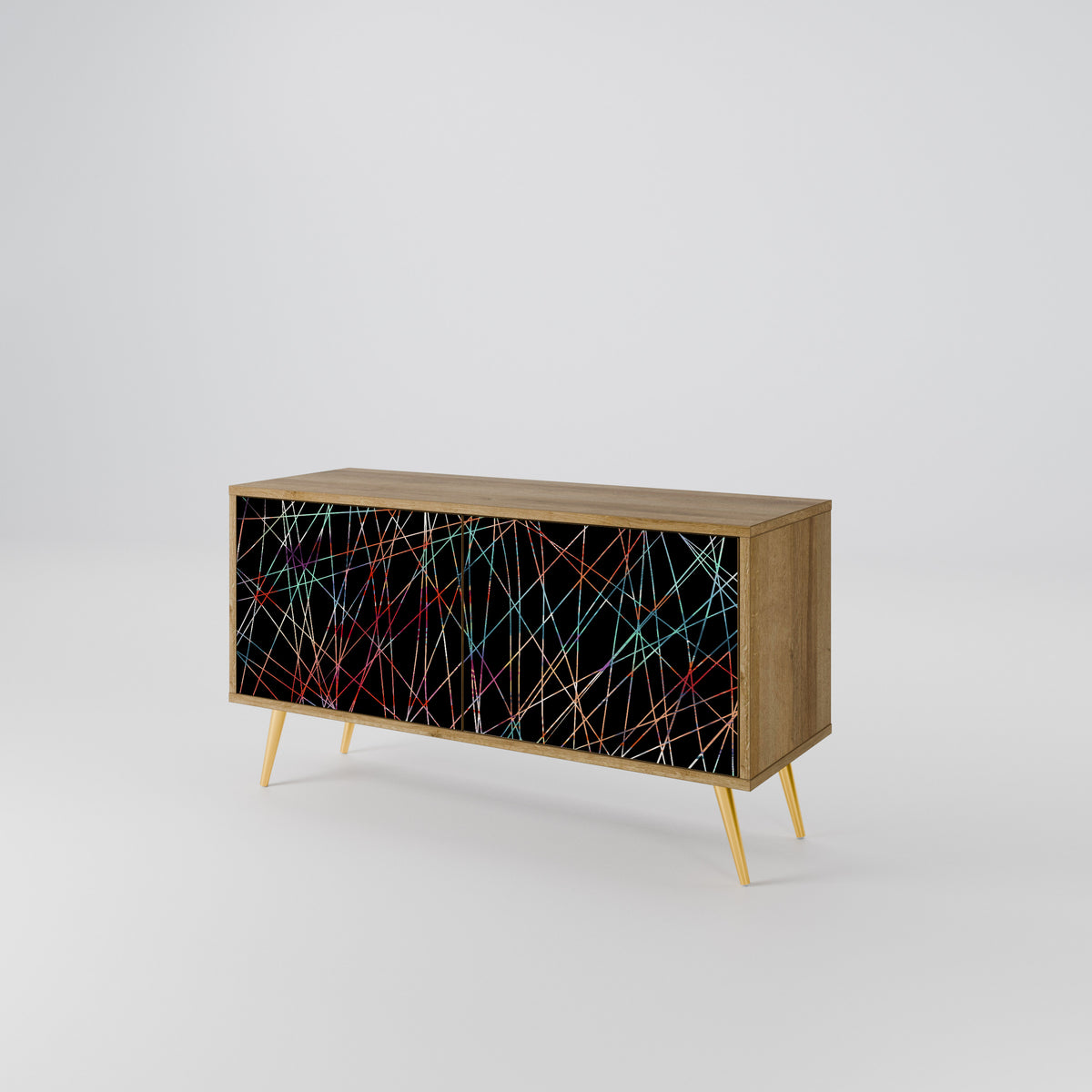 LUMINOUS SNARE Kompaktes 2-türiges TV-Lowboard