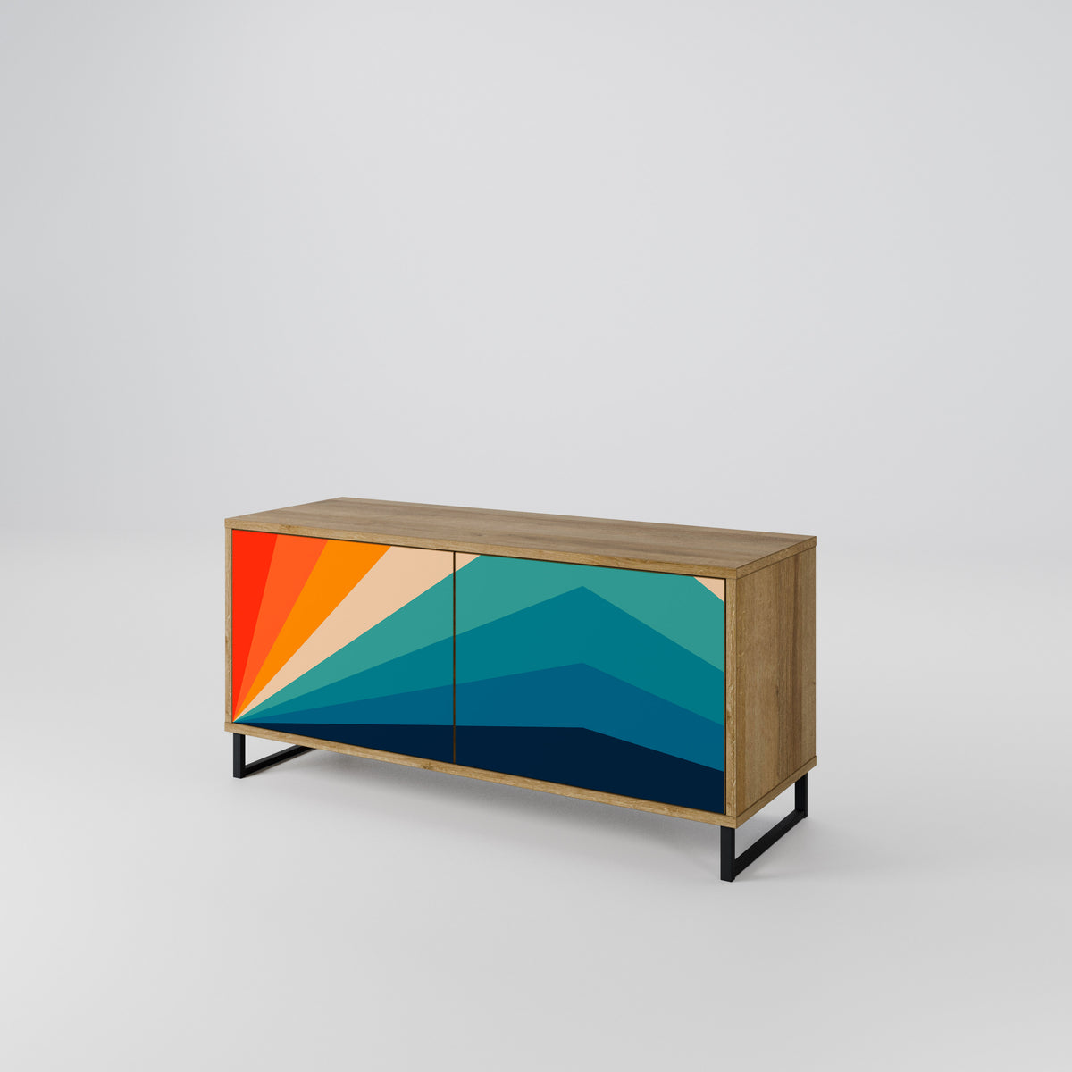 PRISM CONCUSSION Kompaktes 2-türiges TV-Lowboard