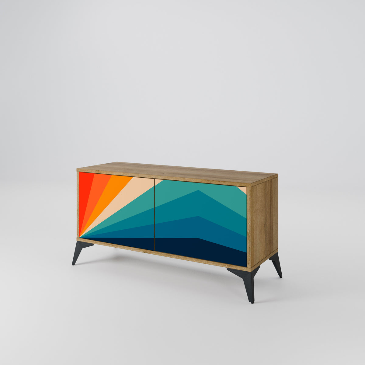 PRISM CONCUSSION Kompaktes 2-türiges TV-Lowboard