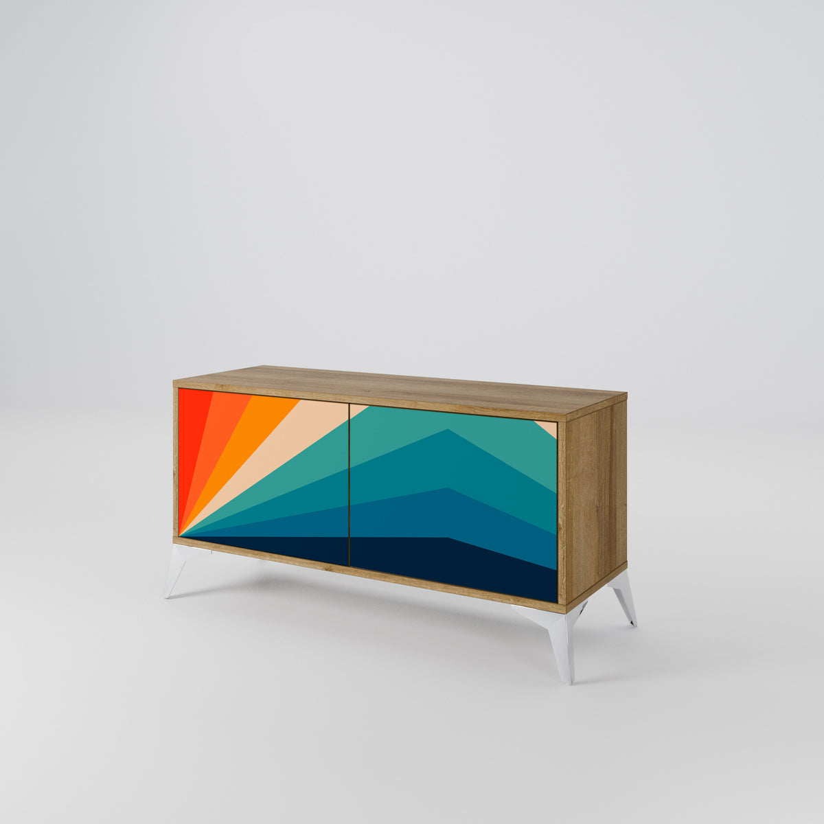 PRISM CONCUSSION Kompaktes 2-türiges TV-Lowboard