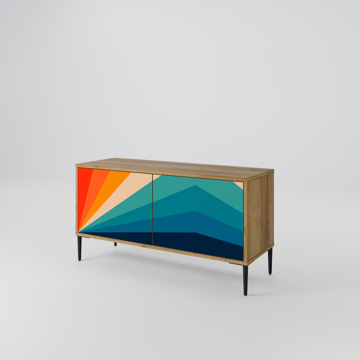 PRISM CONCUSSION Kompaktes 2-türiges TV-Lowboard