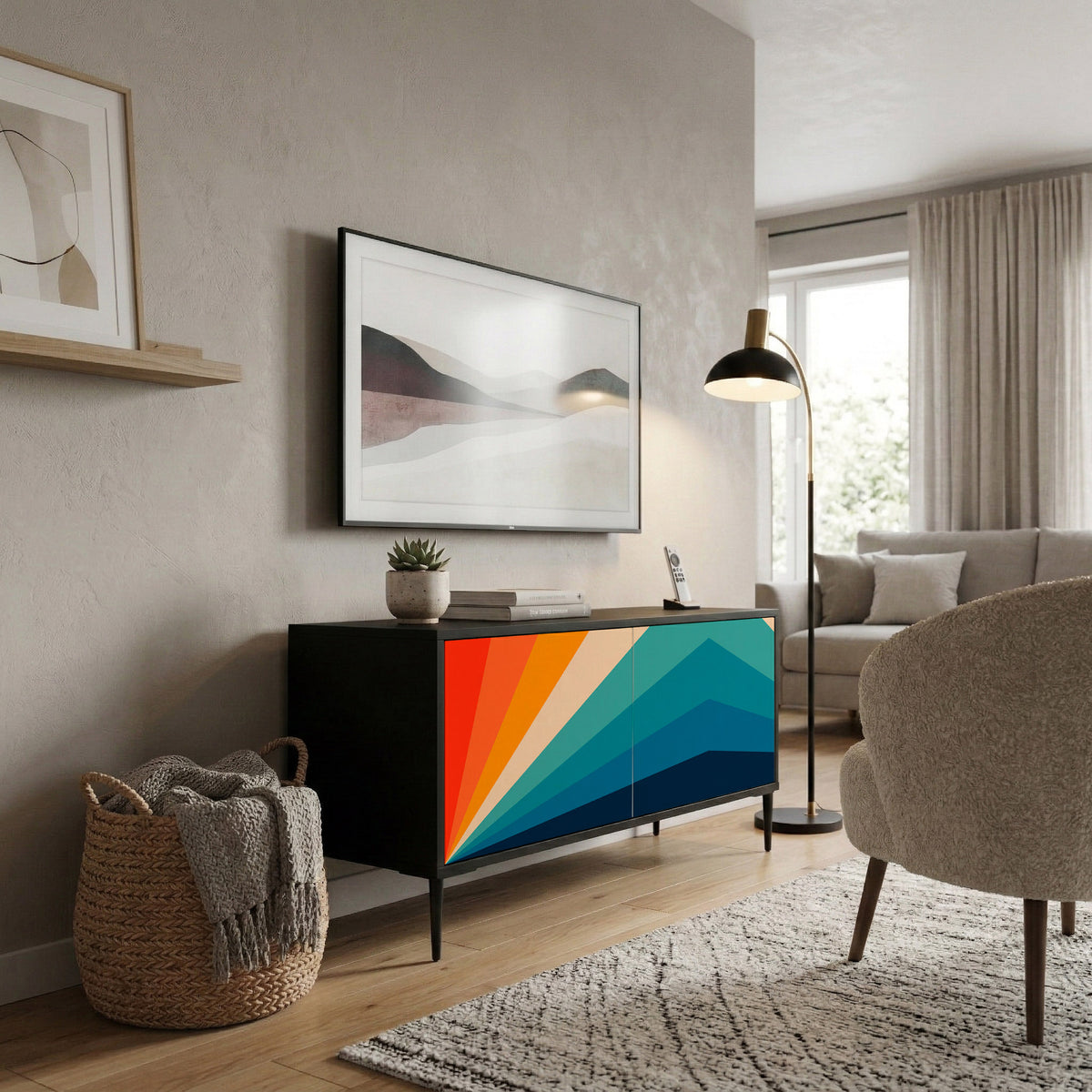 PRISM CONCUSSION Kompaktes 2-türiges TV-Lowboard