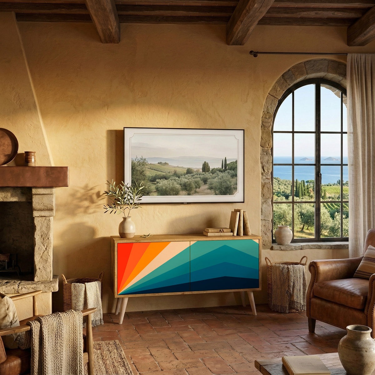 PRISM CONCUSSION Kompaktes 2-türiges TV-Lowboard