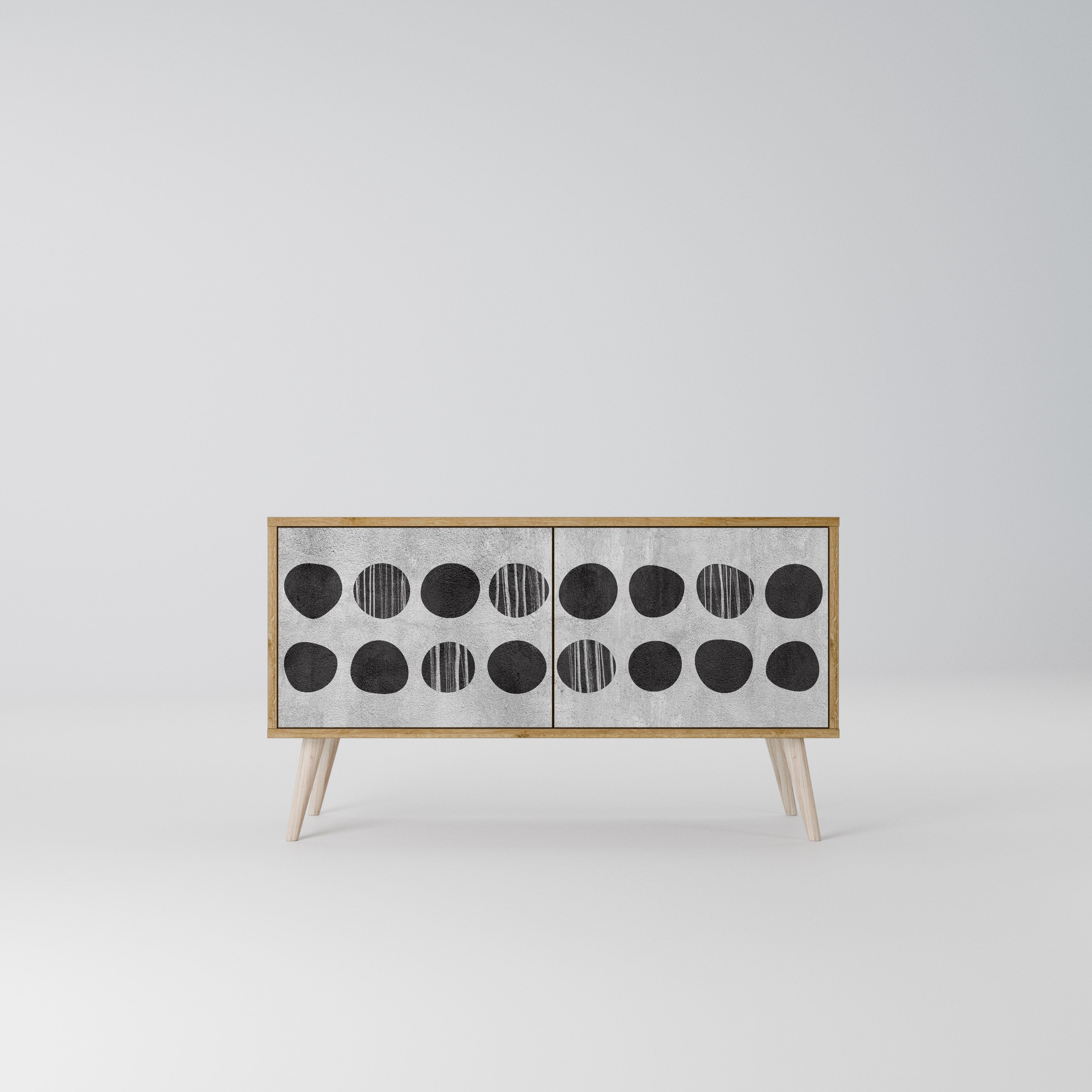 GHOSTLY GRADIENTS Kompaktes 2-türiges TV-Lowboard