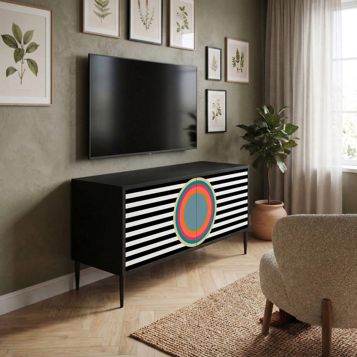 SPECTRA SHOWCASE Kompaktes 2-türiges TV-Lowboard