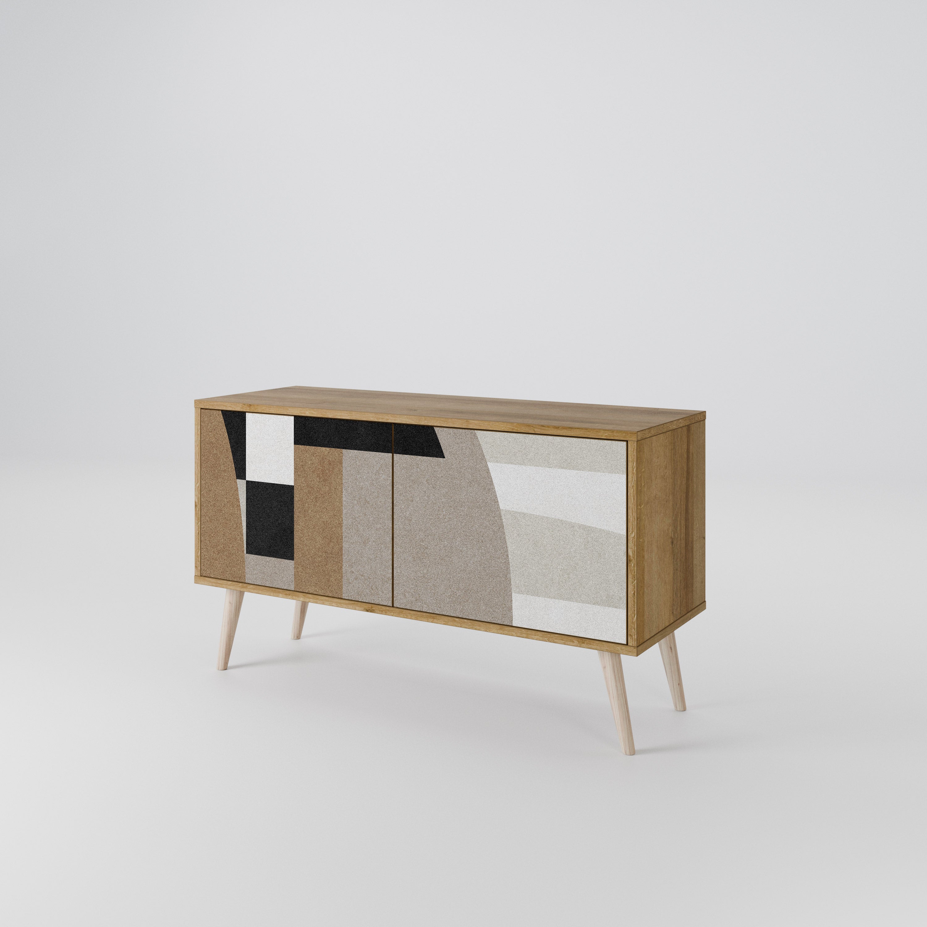 DELICATE MEMENTO Compact 2-Door TV Cabinet