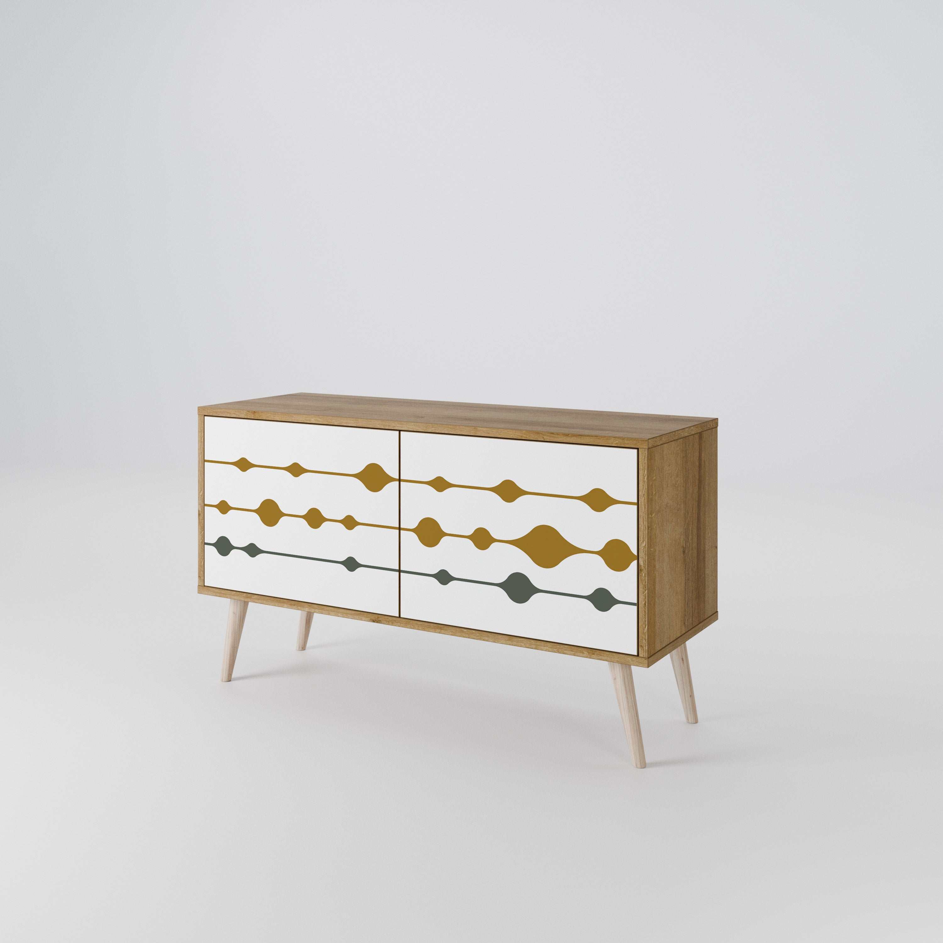 VIVID TONE Kompaktes 2-türiges TV-Lowboard