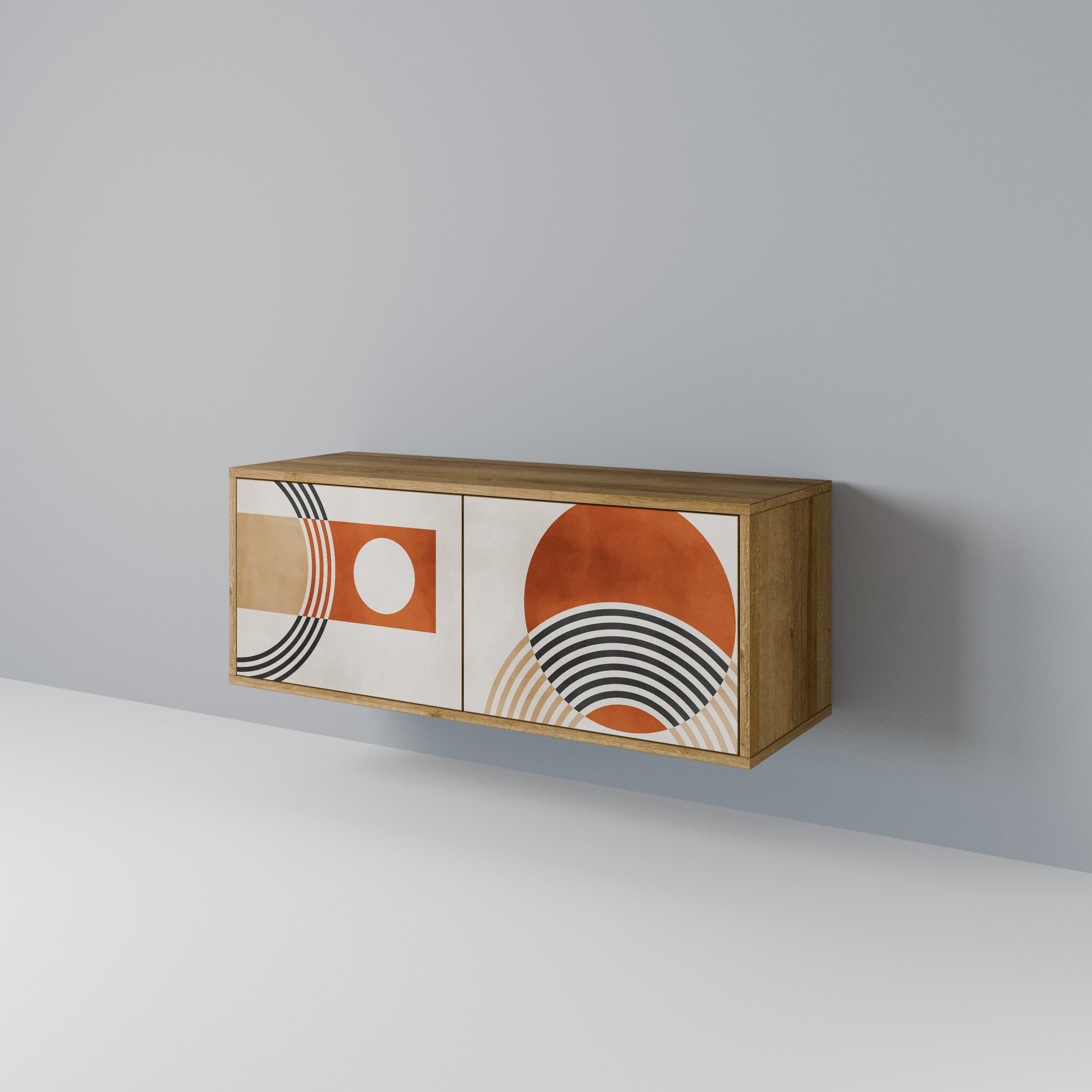 SPACE AROUND Compact 2-Door TV Cabinet