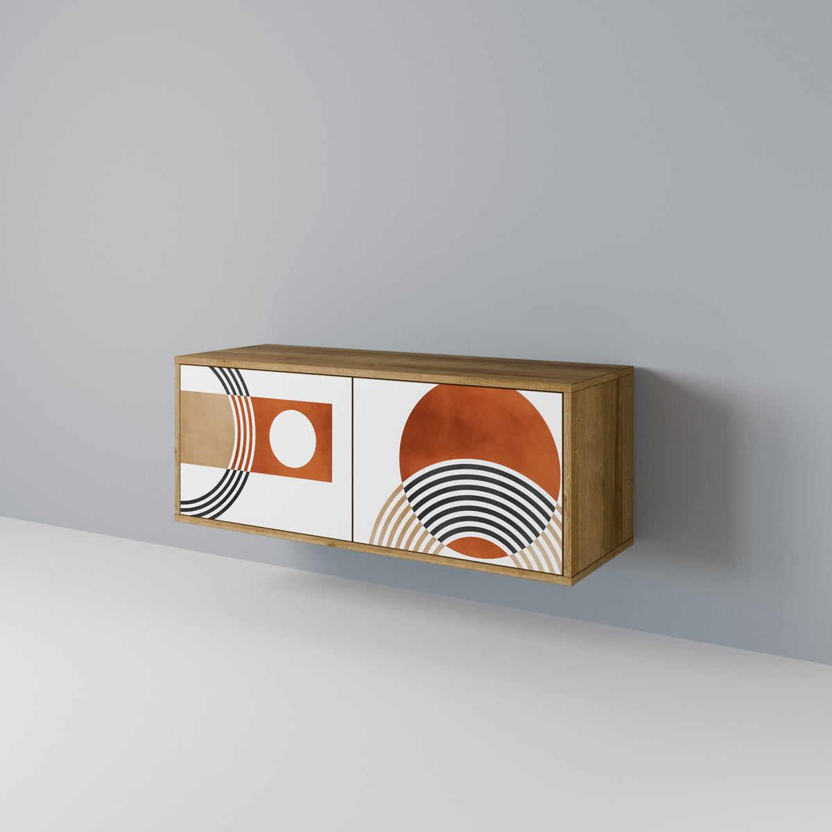 CIRCLE RHYTM Kompaktes 2-türiges TV-Lowboard