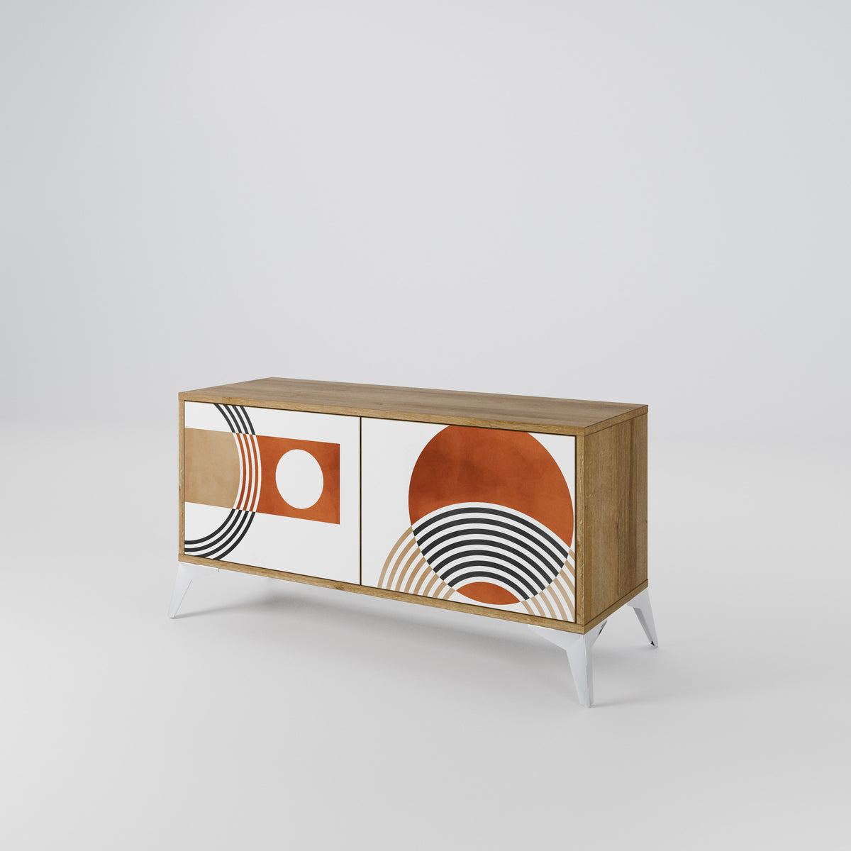 CIRCLE RHYTM Kompaktes 2-türiges TV-Lowboard
