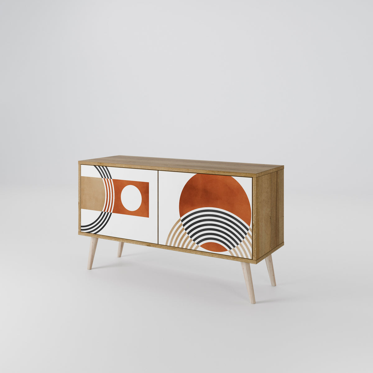 CIRCLE RHYTM Kompaktes 2-türiges TV-Lowboard