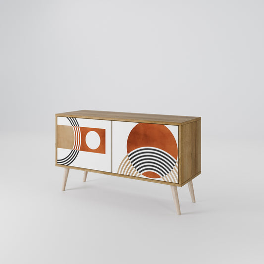 CIRCLE RHYTM Kompaktes 2-türiges TV-Lowboard