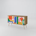 GEOMETRIC GLIMMER Compact 2-Door TV Cabinet