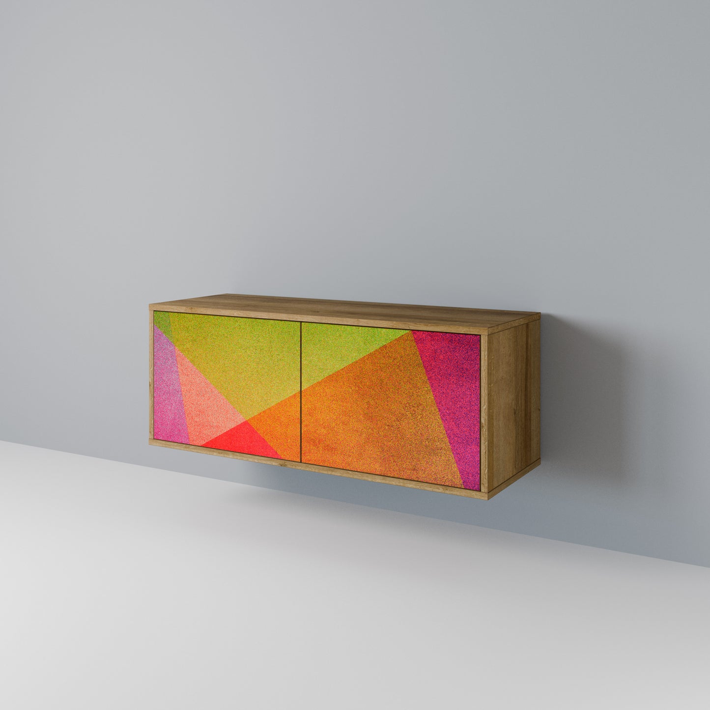 VIVID GEOMETRY Kompaktes 2-türiges TV-Lowboard