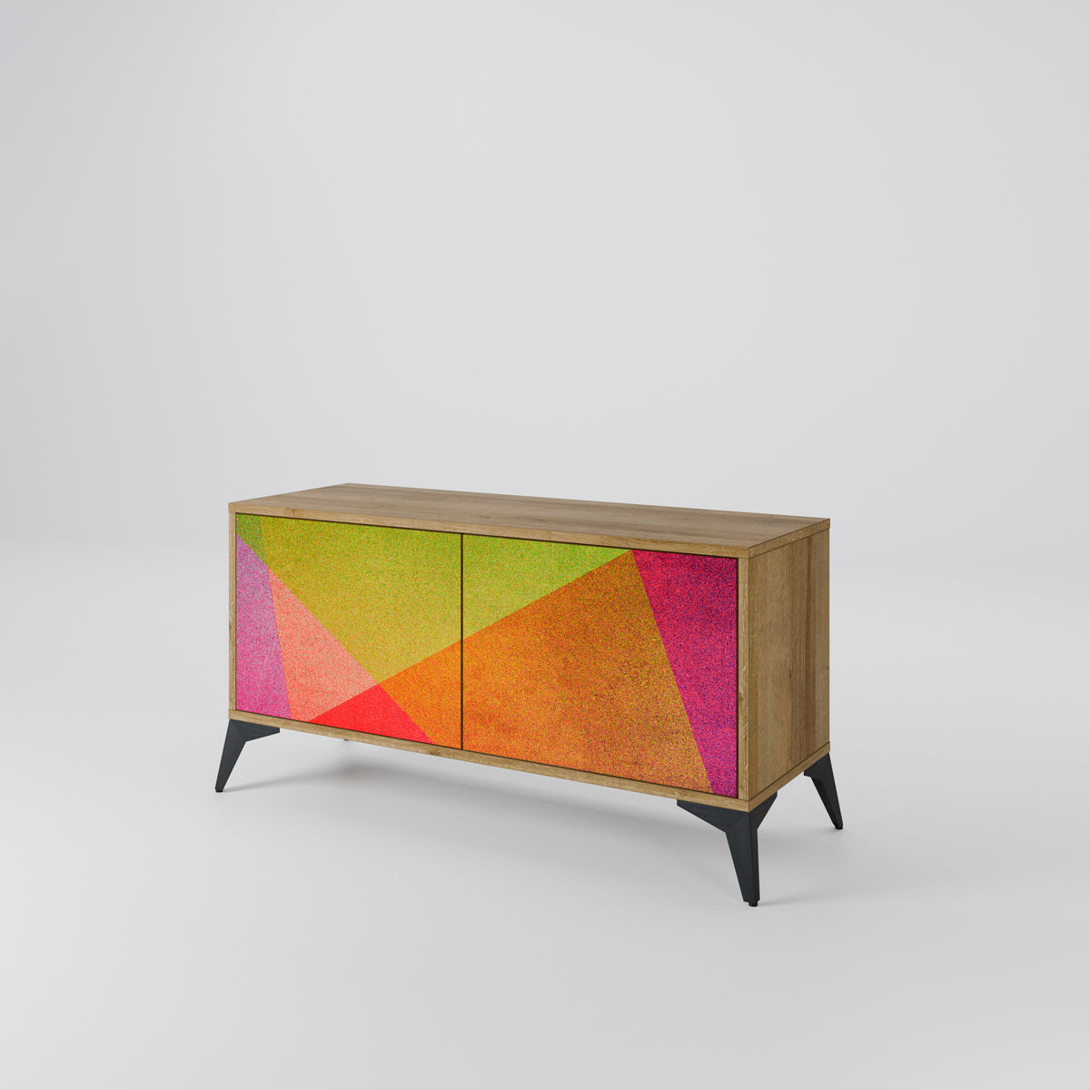 VIVID GEOMETRY Kompaktes 2-türiges TV-Lowboard
