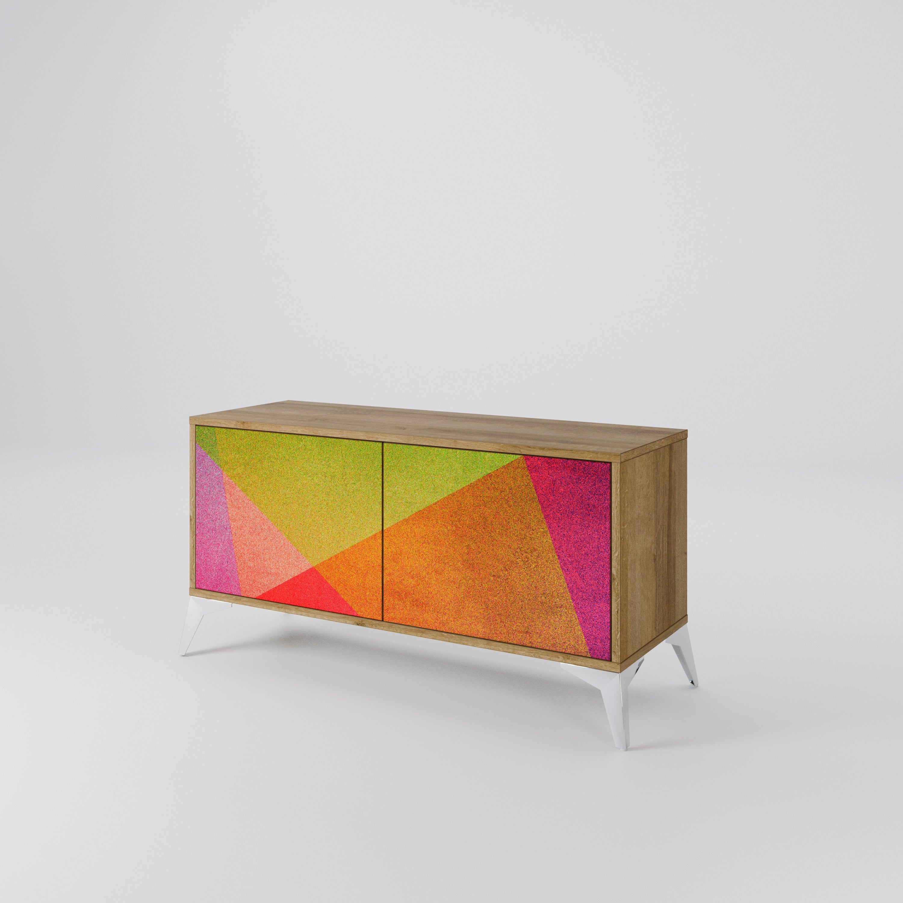 VIVID GEOMETRY Compact 2-Door TV Cabinet