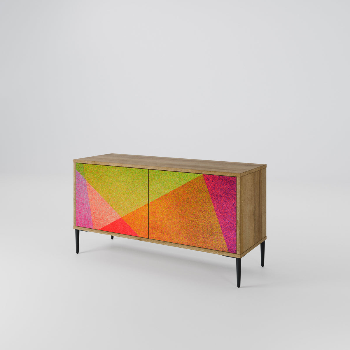 VIVID GEOMETRY Kompaktes 2-türiges TV-Lowboard