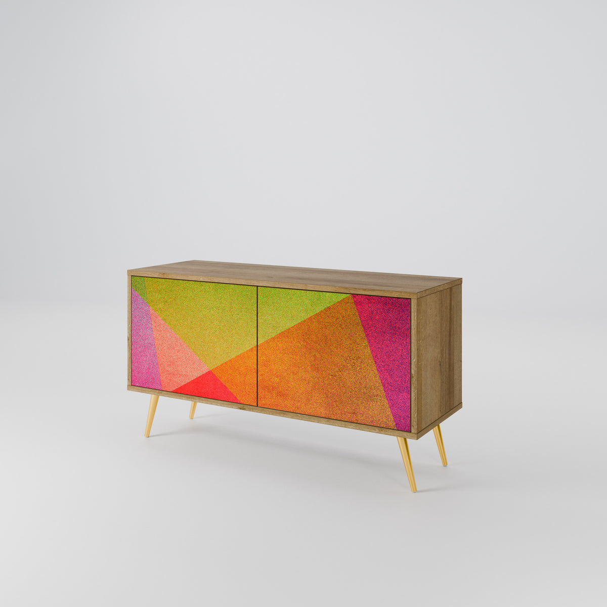 VIVID GEOMETRY Kompaktes 2-türiges TV-Lowboard