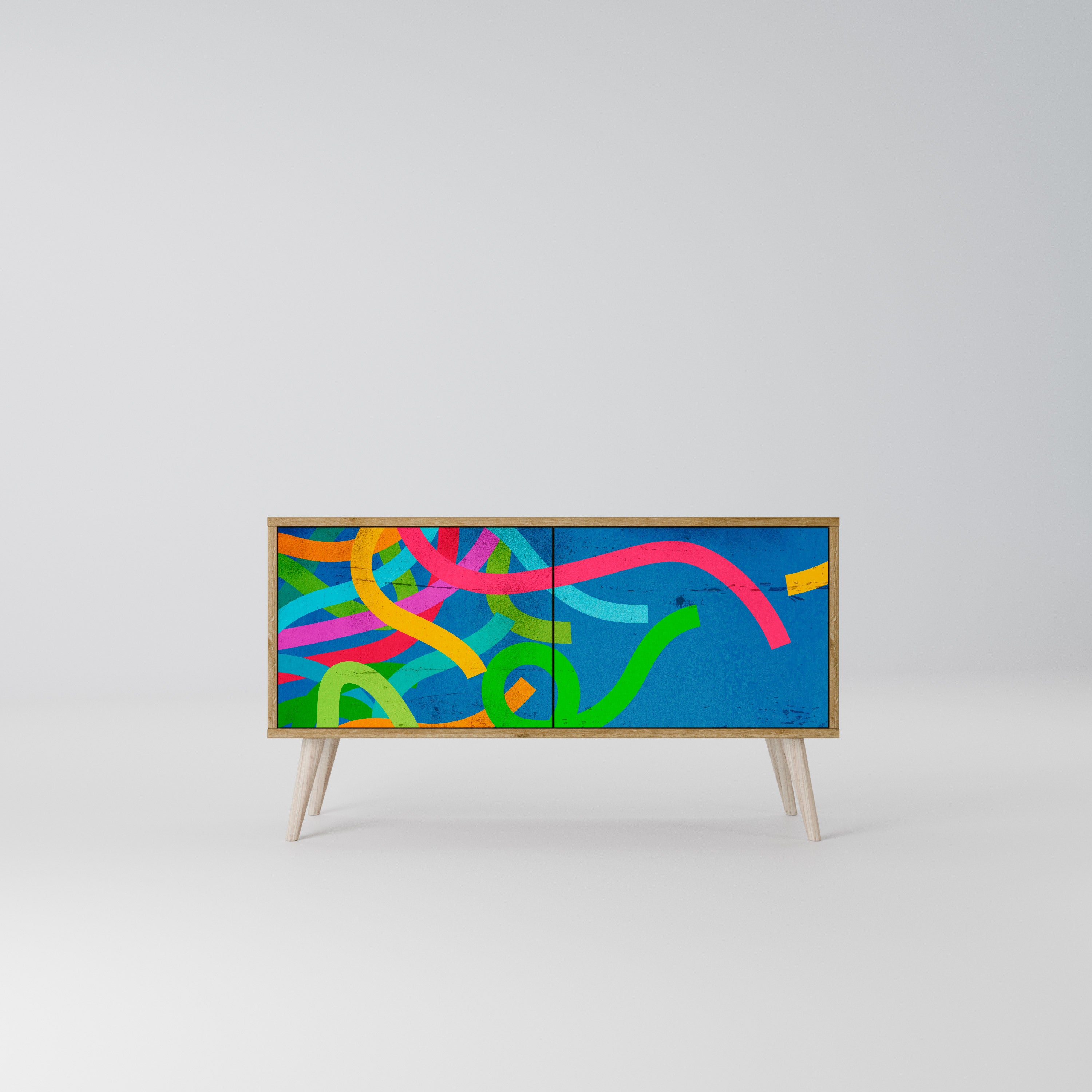 STREAMER TANGLE Kompaktes 2-türiges TV-Lowboard