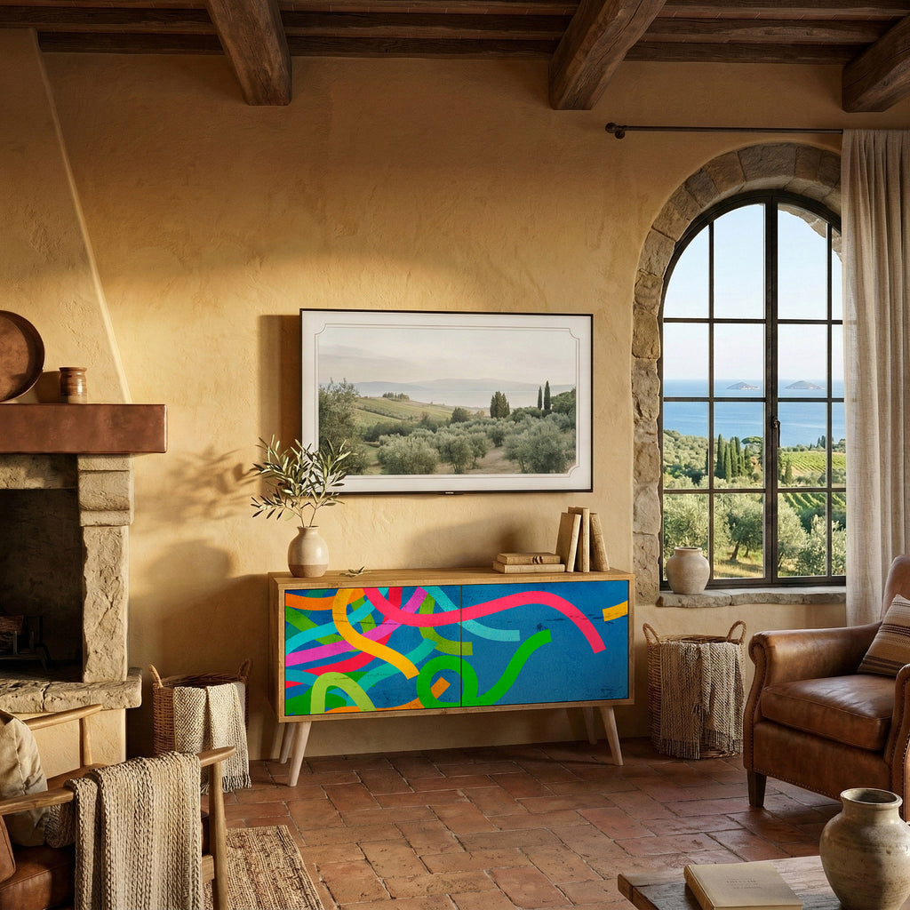 STREAMER TANGLE Compact 2-Door TV Cabinet