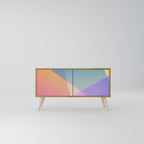 BRIGHT GEOMETRY Compact 2-Door TV Cabinet